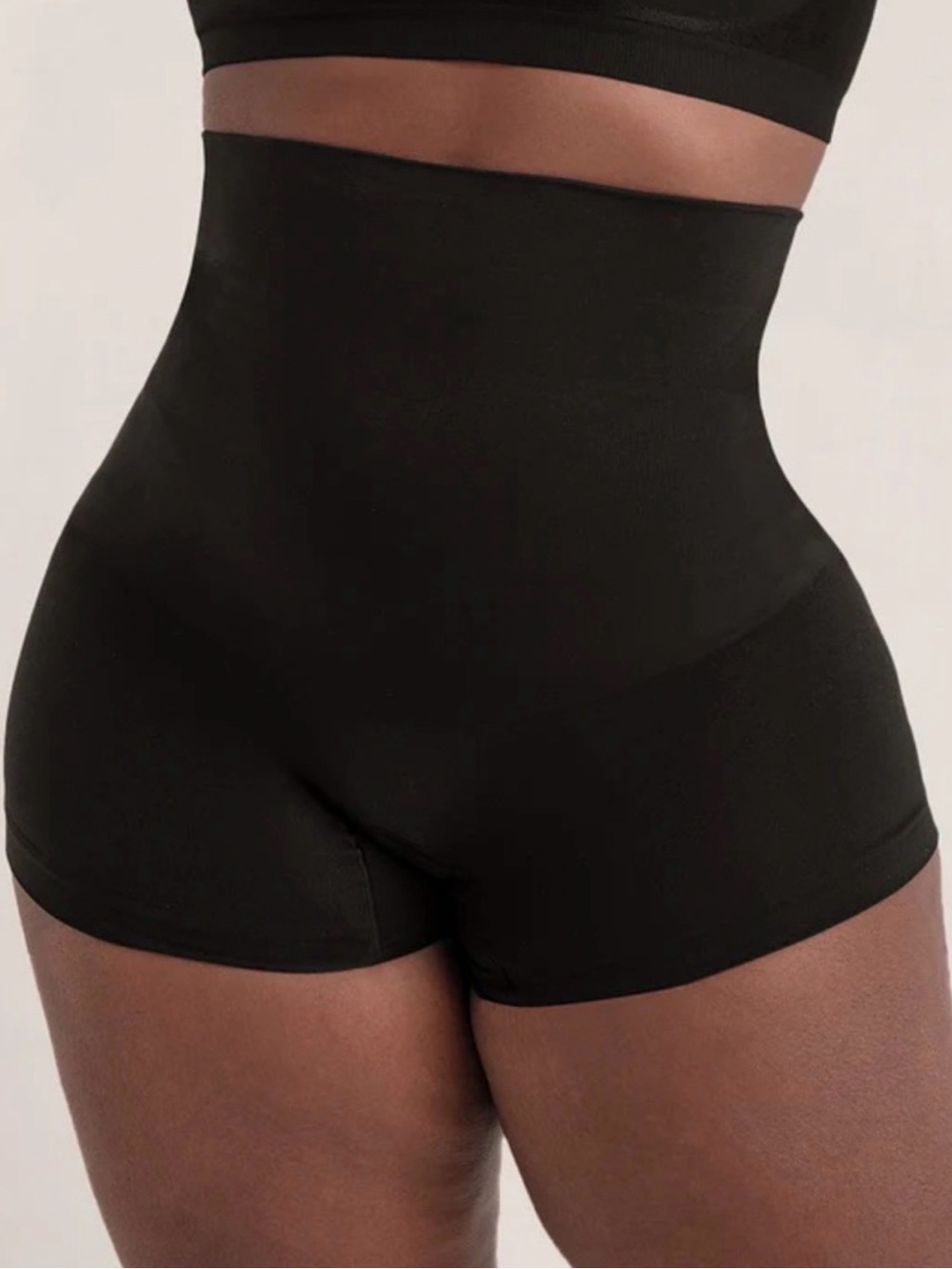 Empetua by Shapermint High-Waisted Shaper Boyshort Black Large NWT Tummy Control